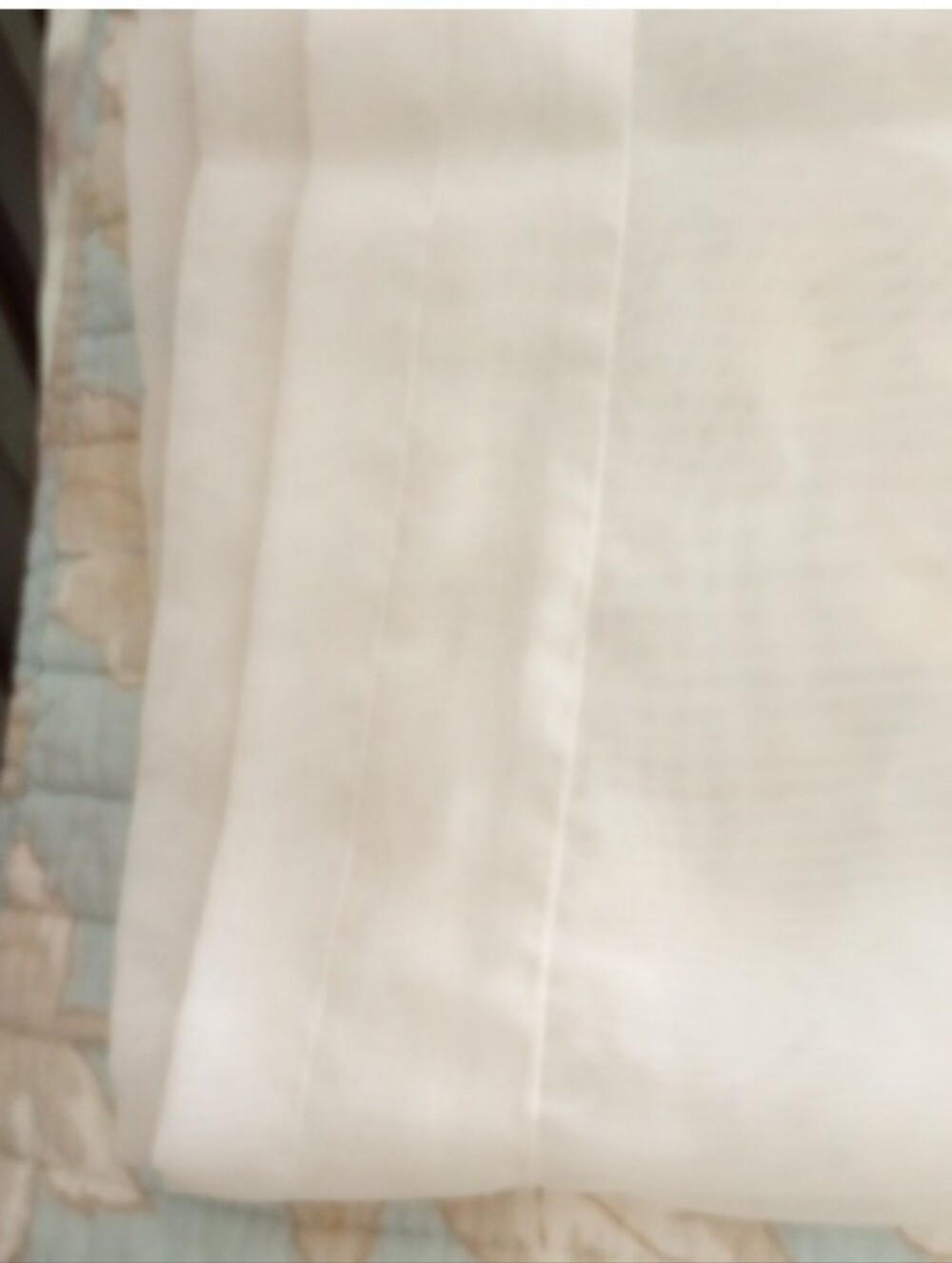 Ivory-White Lace Eyelet 167" Wide / 83" Long Sheer Curtain Panel - Picture 9 of 13